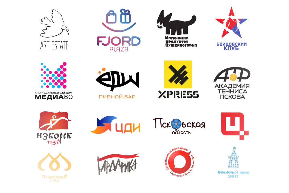 Подборка разработанных логотипов