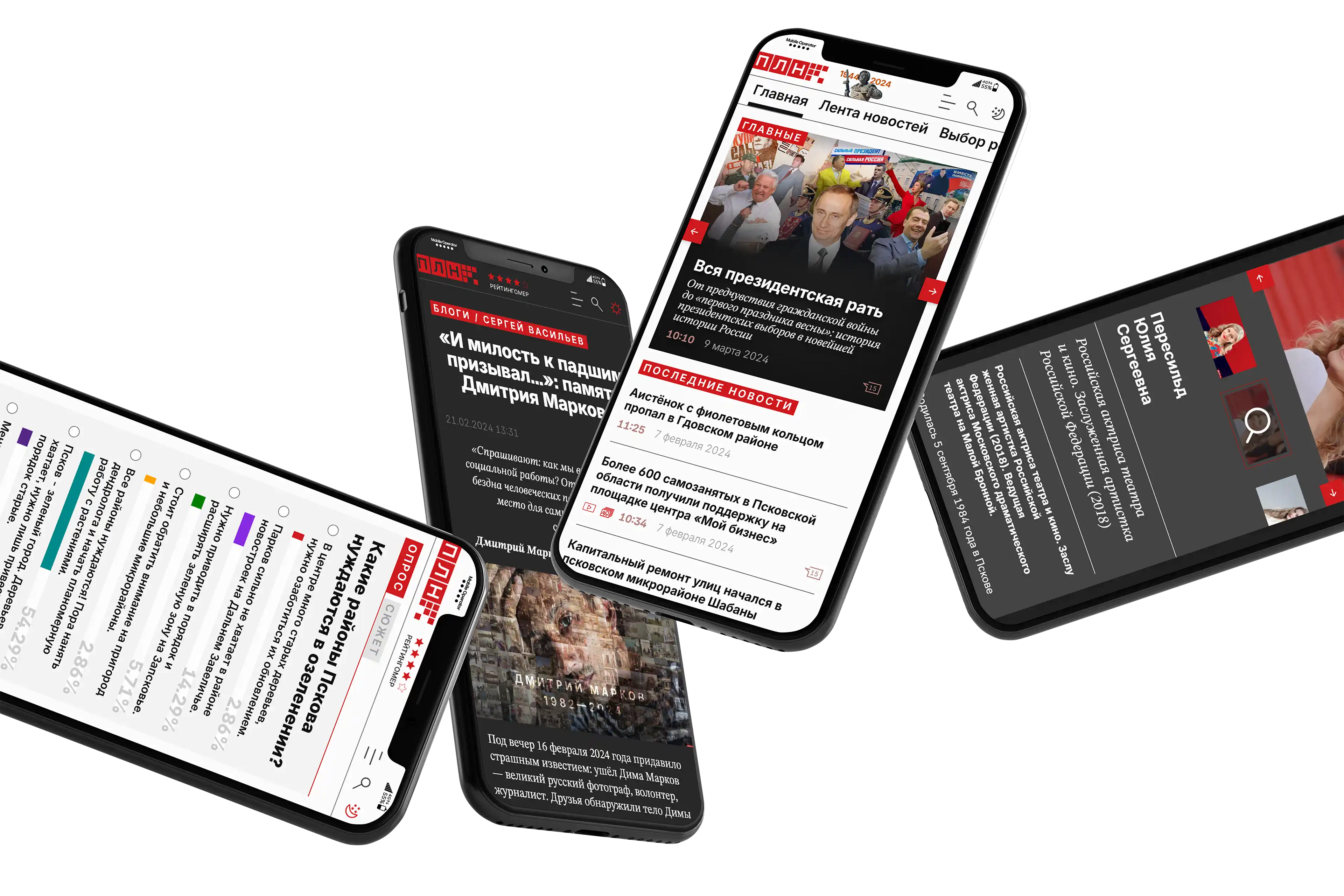 Создание дизайн-системы и редизайн сайта самого популярного онлайн-медиа Псковской области — «Псковской ленты новостей»